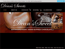 Tablet Screenshot of deanssweets.com